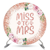 Rosa Funkeln Blumen Runden Braut Dusche Hintergrund